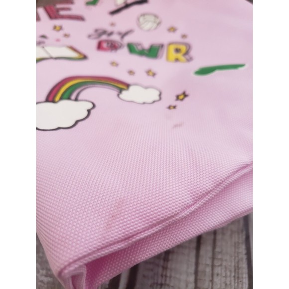 My Girl Scout Bag Soft Pink Canvas Backpack Carryall Bag New with Tag - Picture 3 of 4